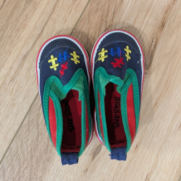 Vintage Colour Block Baby Shoes - Picture 6 of 7